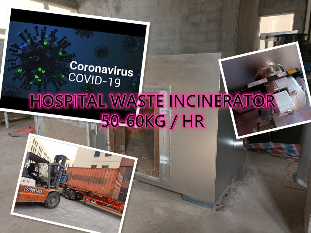 HOSPITAL WASTE INCINERATOR 50-60KG HR